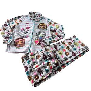 Monster High buttondown Pajamas girls XL14/16